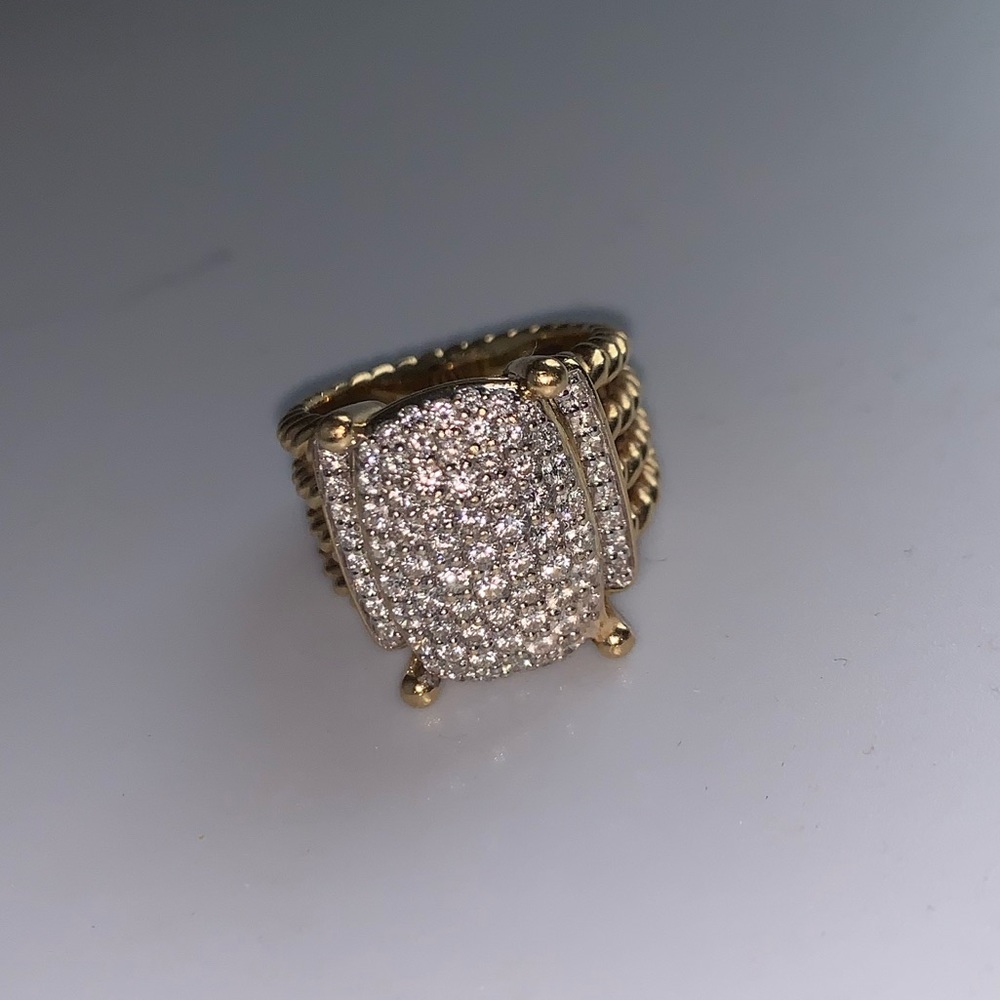 David Yurman Wheaton Ring in Gold with Diamonds